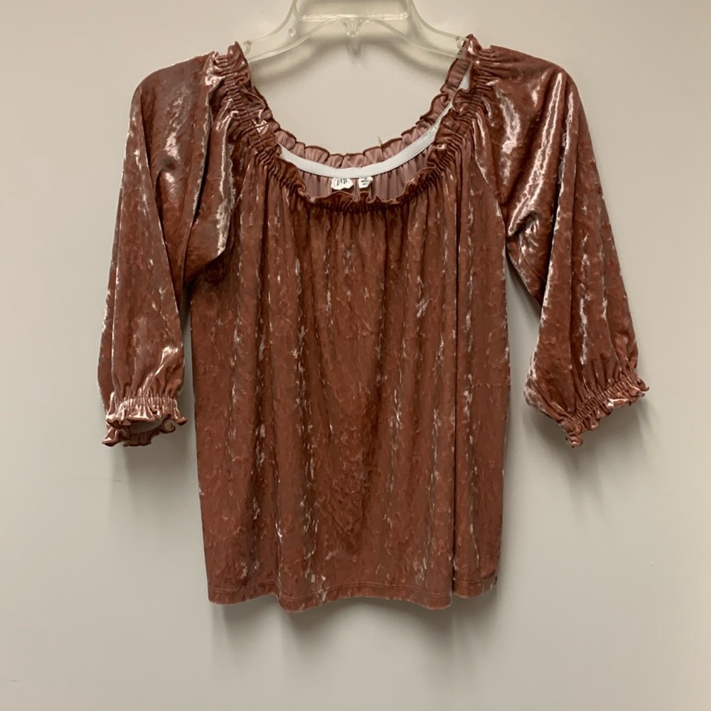 Gap velvet off shoulder top